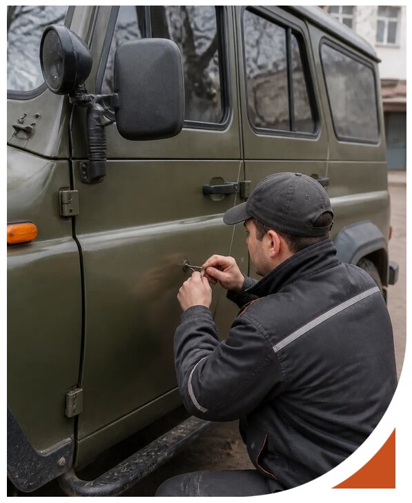 Профессиональное вскрытие автомобиля УАЗ без повреждений в Мегионе